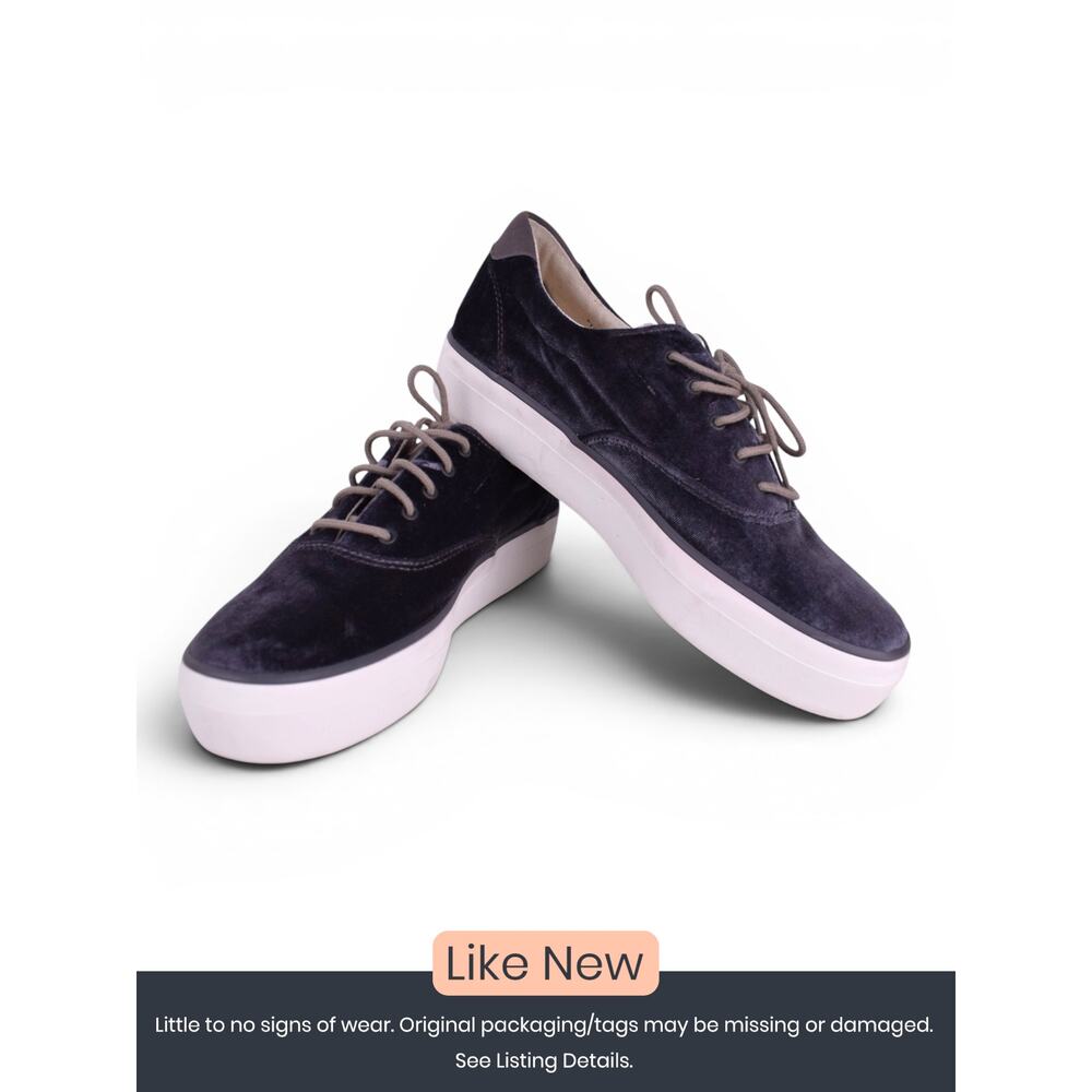 Keds Velvet Platform Sneakers Grey Women's Size 9